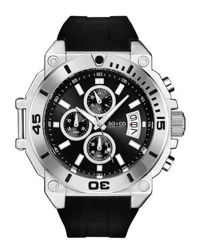 So & Co Men's Hudson Watch In Silver