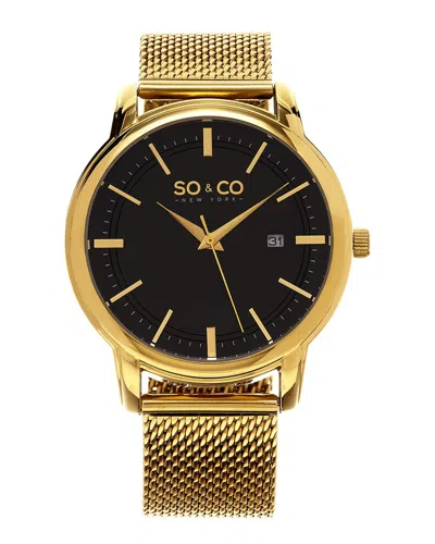 So & Co Men's Madison Watch In Yellow