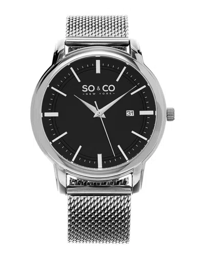 So & Co Men's Madison Watch In Silver