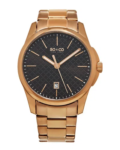 So & Co Men's Madison Watch In Gold