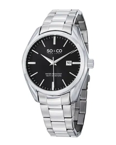 So & Co Men's Madison Watch In Silver