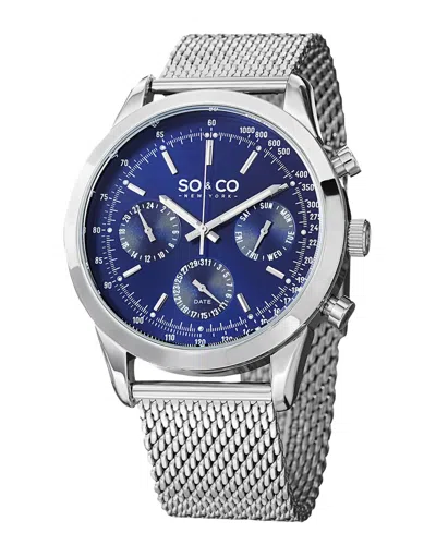 So & Co Men's Tribeca Watch In Silver