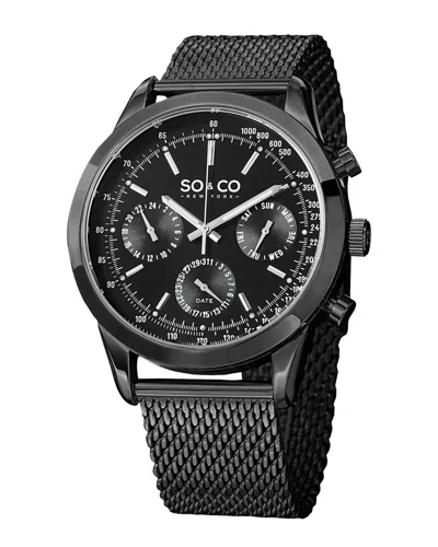 So & Co Men's Tribeca Watch In Black