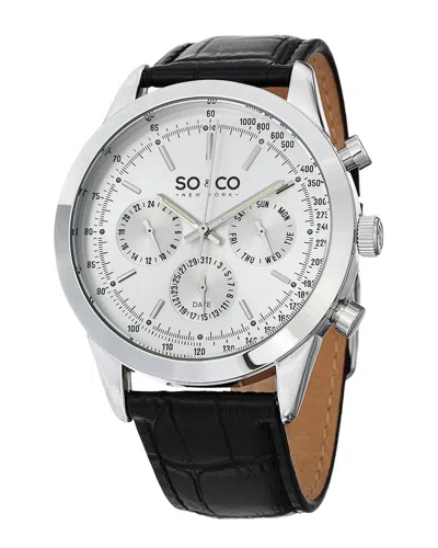 So & Co Men's Tribeca Watch In Black