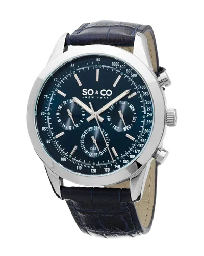 So & Co Men's Tribeca Watch In Black