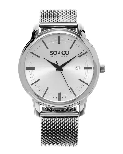 So & Co Unisex Madison Watch In Silver