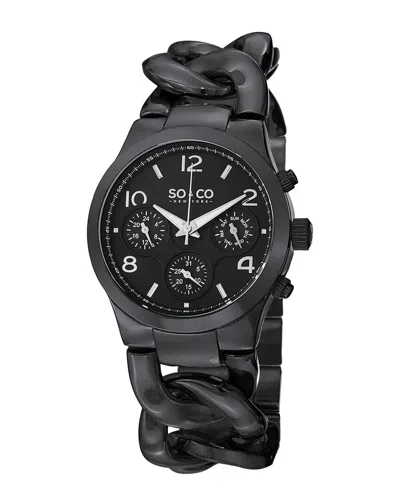So & Co Women's Legacy Watch In Black