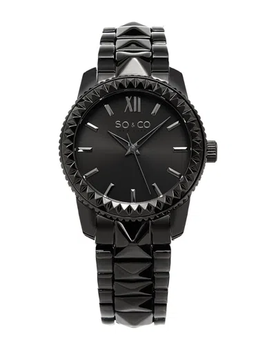 So & Co Women's Legacy Watch In Black