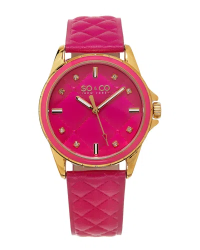 So & Co Women's Soho Watch In Pink