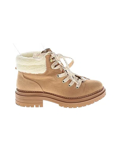Pre-owned So Ankle Boots In Tan