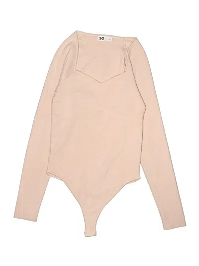 Pre-owned So Bodysuit In Tan
