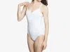So Danca Ruched Front Camisole Leotard In White In White