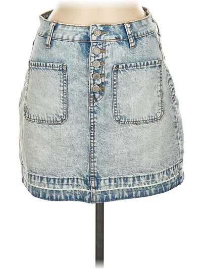 Pre-owned So Denim Skirt In Blue