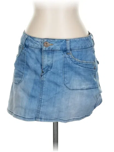 Pre-owned So Denim Skirt In Blue
