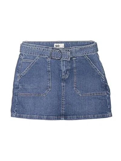 Pre-owned So Kids' Denim Skirt In Blue