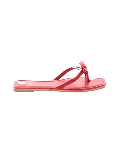 Pre-owned So Flip Flops In Red