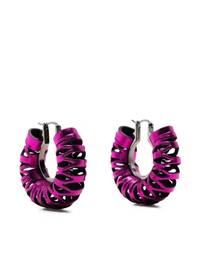 So-le Studio Ila Hoop Earrings In Purple