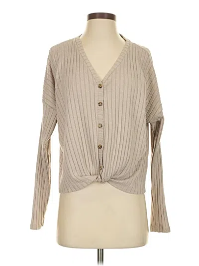 Pre-owned So Long Sleeve Blouse In Tan