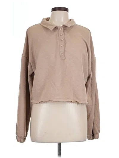 Pre-owned So Long Sleeve Blouse In Tan