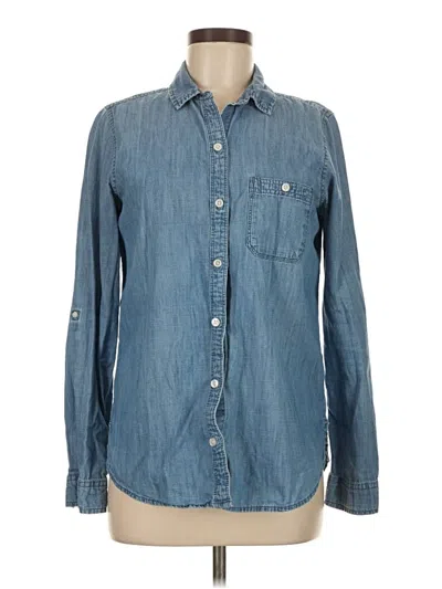 Pre-owned So Long Sleeve Button Down Shirt In Blue