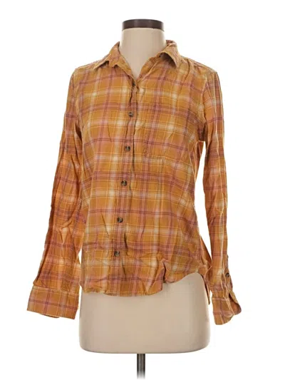 Pre-owned So Long Sleeve Button Down Shirt In Orange