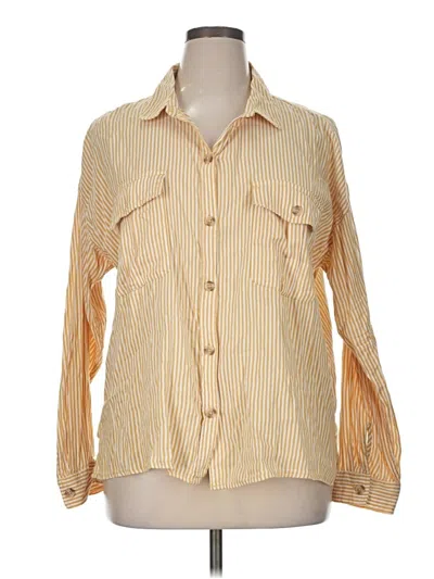 Pre-owned So Long Sleeve Button Down Shirt In Yellow