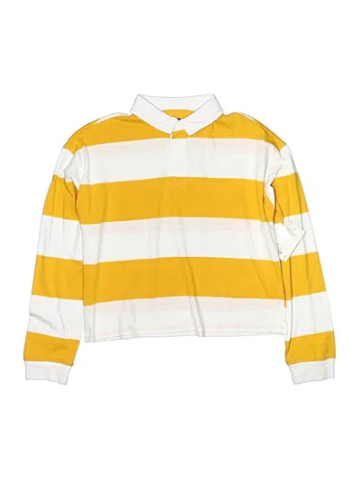 Pre-owned So Kids' Long Sleeve Button Down Shirt In Yellow