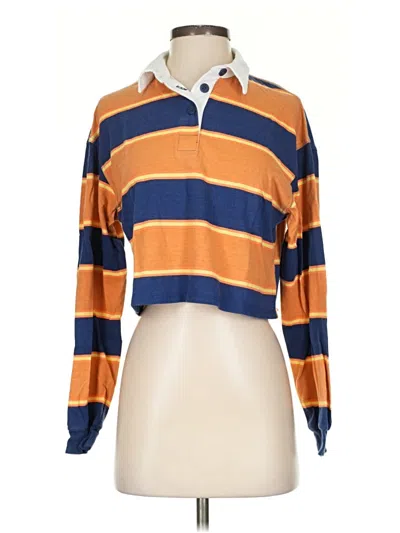 Pre-owned So Long Sleeve Polo Shirt In Orange
