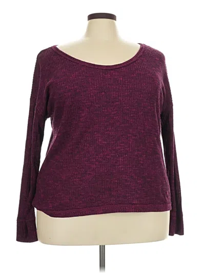 Pre-owned So Long Sleeve T-shirt In Burgundy