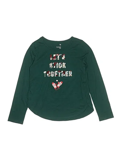 Pre-owned So Kids' Long Sleeve T-shirt In Green
