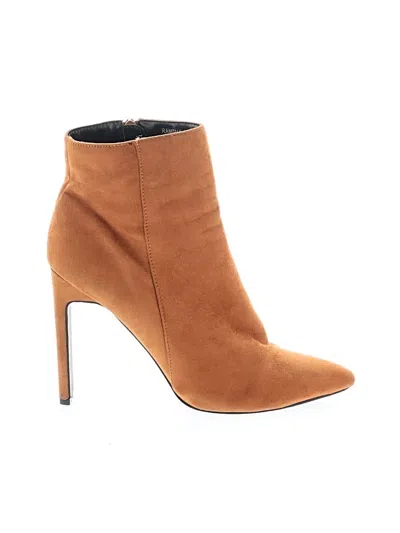 Pre-owned So Me Ankle Boots In Tan
