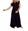 So Me Button Down Jumper In Black In Black