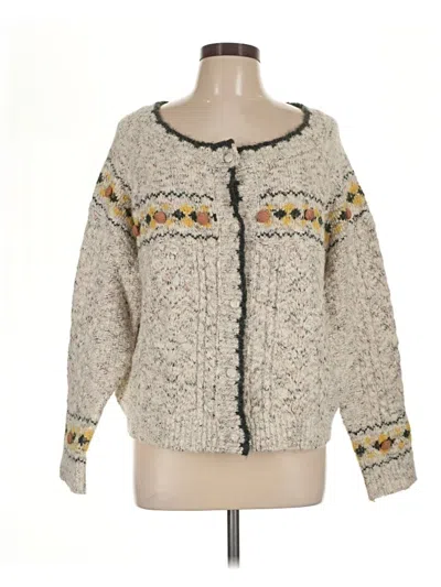 Pre-owned So Me Cardigan Sweater In Ivory