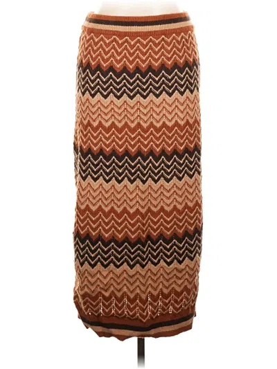 Pre-owned So Me Casual Skirt In Brown