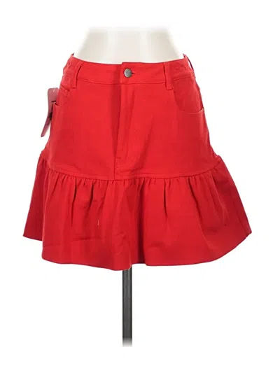 Pre-owned So Me Casual Skirt In Red