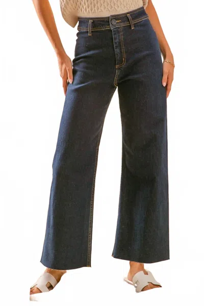 So Me Finn Jeans In Dark Denim In Blue