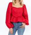 So Me I Heart You Top In Red In Red