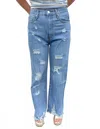 So Me Make It Sweet Mid Rise Jeans In Denim In Blue