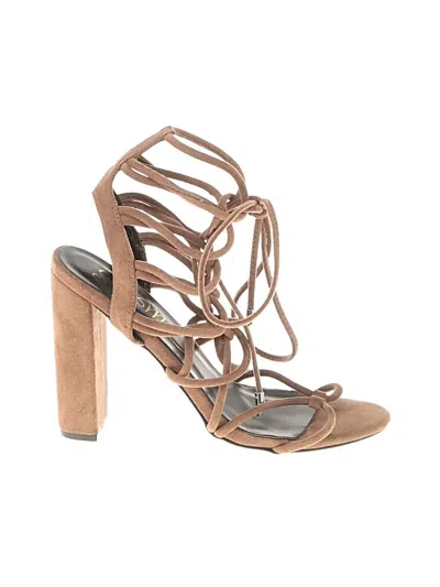 Pre-owned So Me Sandals In Brown
