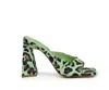 So Me Shoes Women's Slides Sandals In Green Leopard In Multi