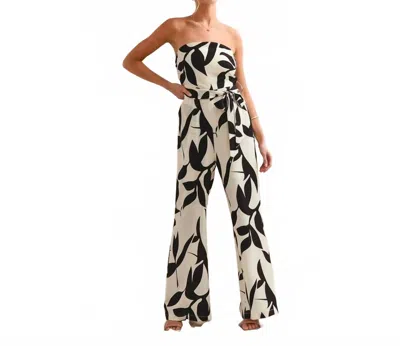 So Me Strapless Tube Top Jumpsuit In Black