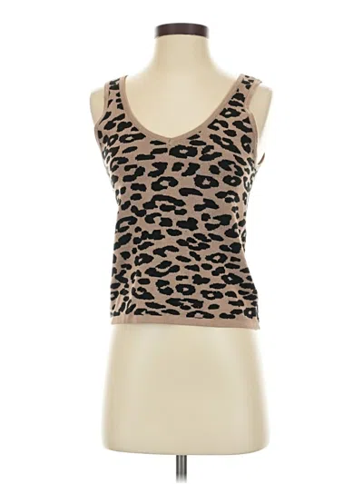 Pre-owned So Me Tank Top Brown Strapless Neckline Tops