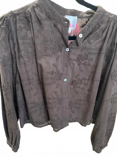 So Me Women's Floral Top In Brown