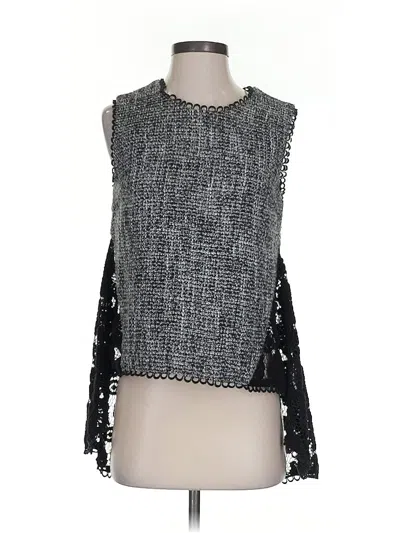 Pre-owned So Nice Sleeveless Blouse In Gray
