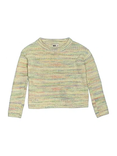 Pre-owned So Kids' Pullover Sweater In Green