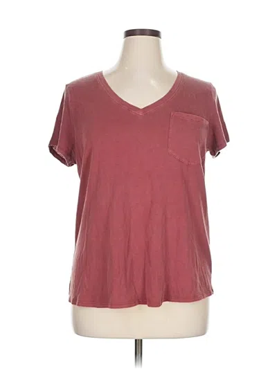 Pre-owned So Short Sleeve T-shirt In Burgundy