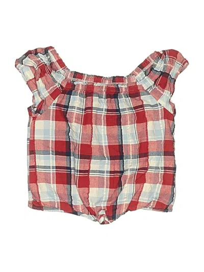 Pre-owned So Kids' Sleeveless Blouse In Red