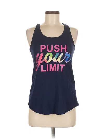 Pre-owned So Tank Top Blue Halter Neckline Tops