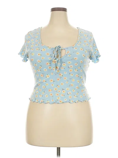 Pre-owned So Tank Top Blue Sweetheart Neckline Tops