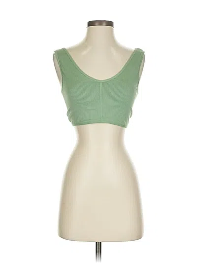 Pre-owned So Tank Top Green Strapless Neckline Tops